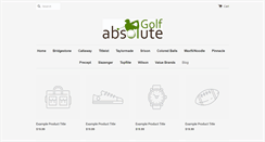 Desktop Screenshot of absolutegolfball.com