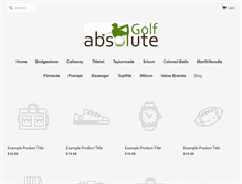 Tablet Screenshot of absolutegolfball.com